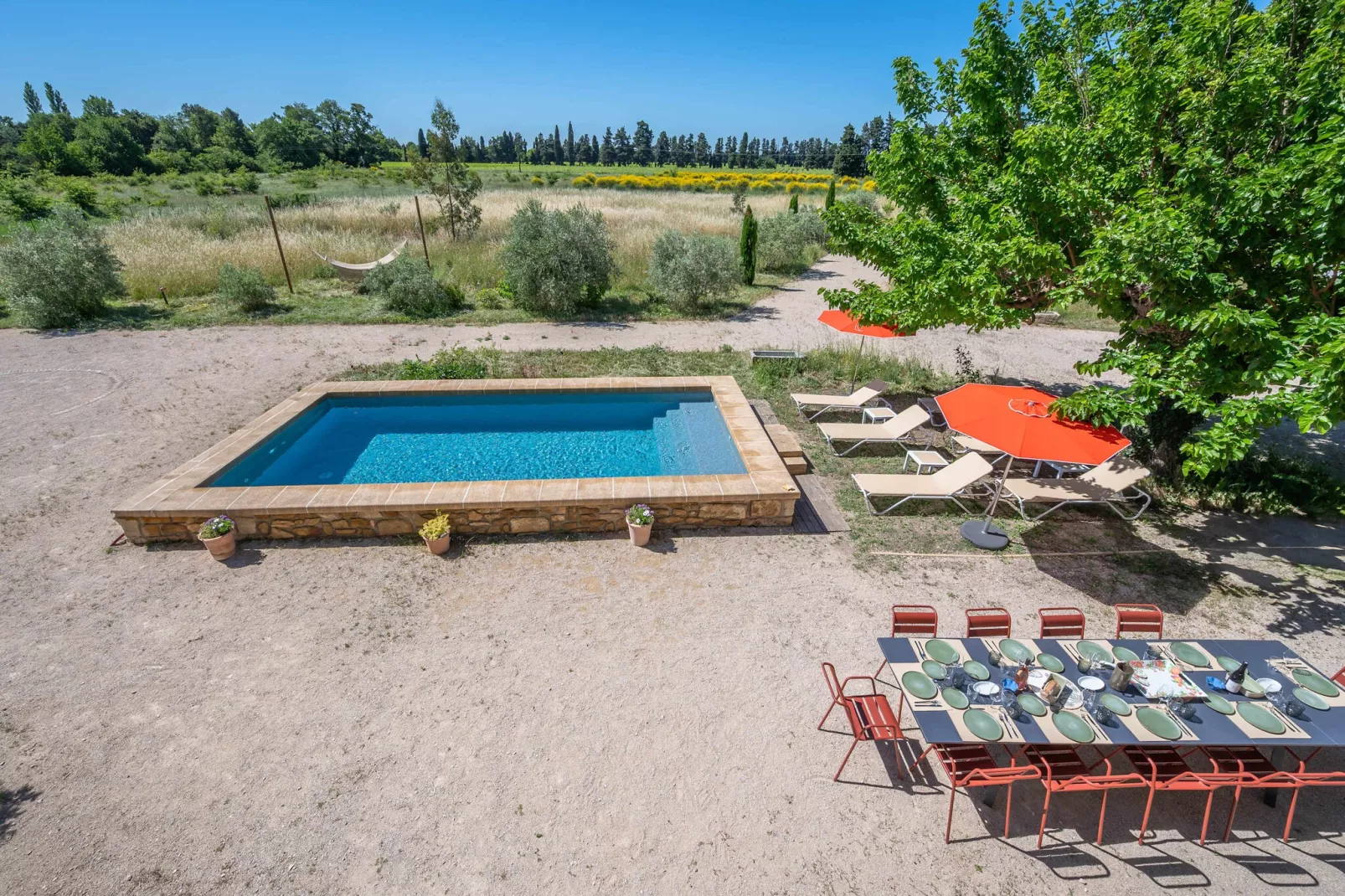 Mas du Mûrier-Zwembad