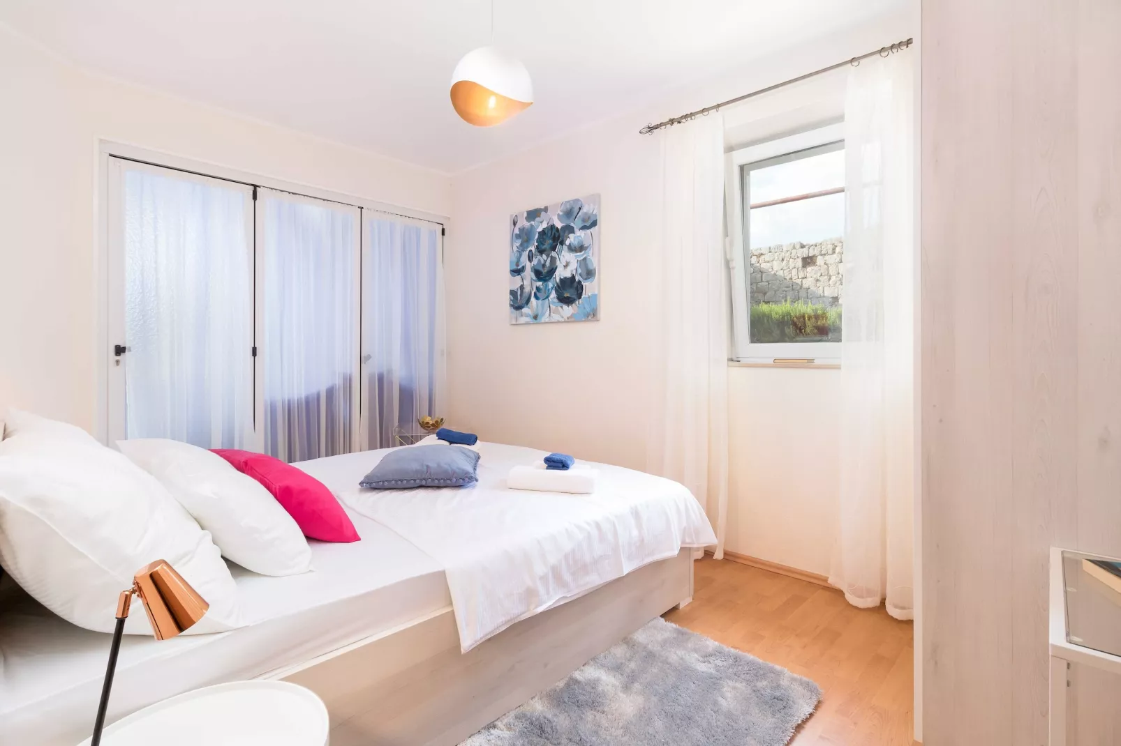 Apartments Lotea - Two-Bedroom Apartment with Terrace - Slaapkamer