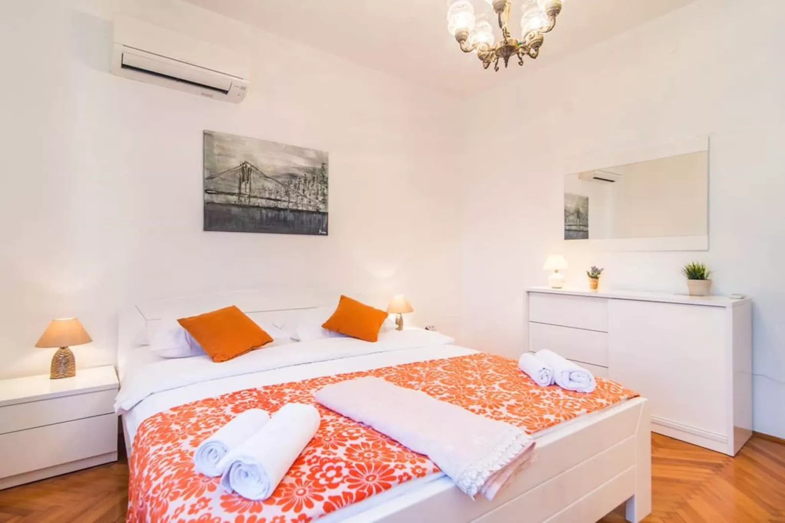 Villa Amalija - Apartment Amy with Sea View-Slaapkamer