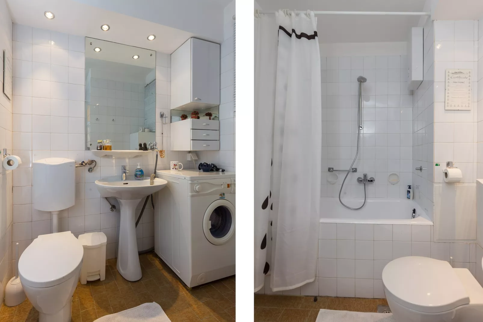 Apartment Nana-One Bedroom Apartment with Loggia and Sea View-Badkamer