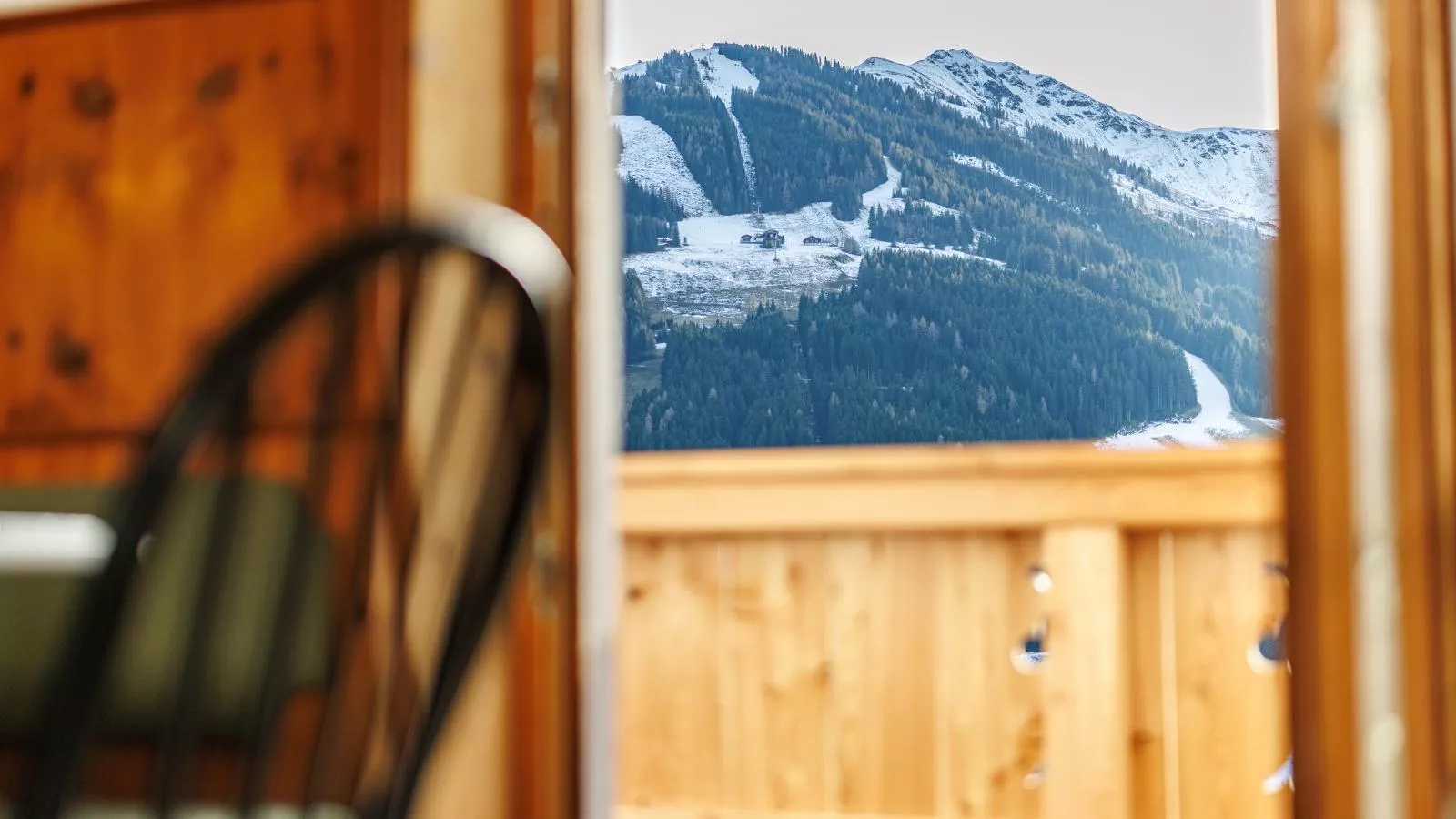 Tirola Hütte-Uitzicht winter