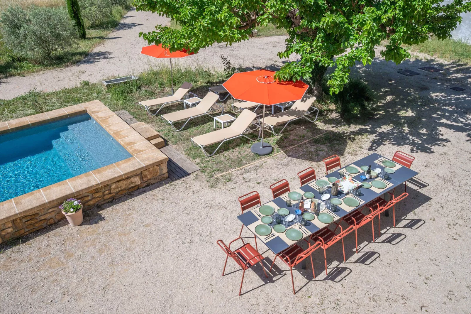 Mas du Mûrier-Zwembad