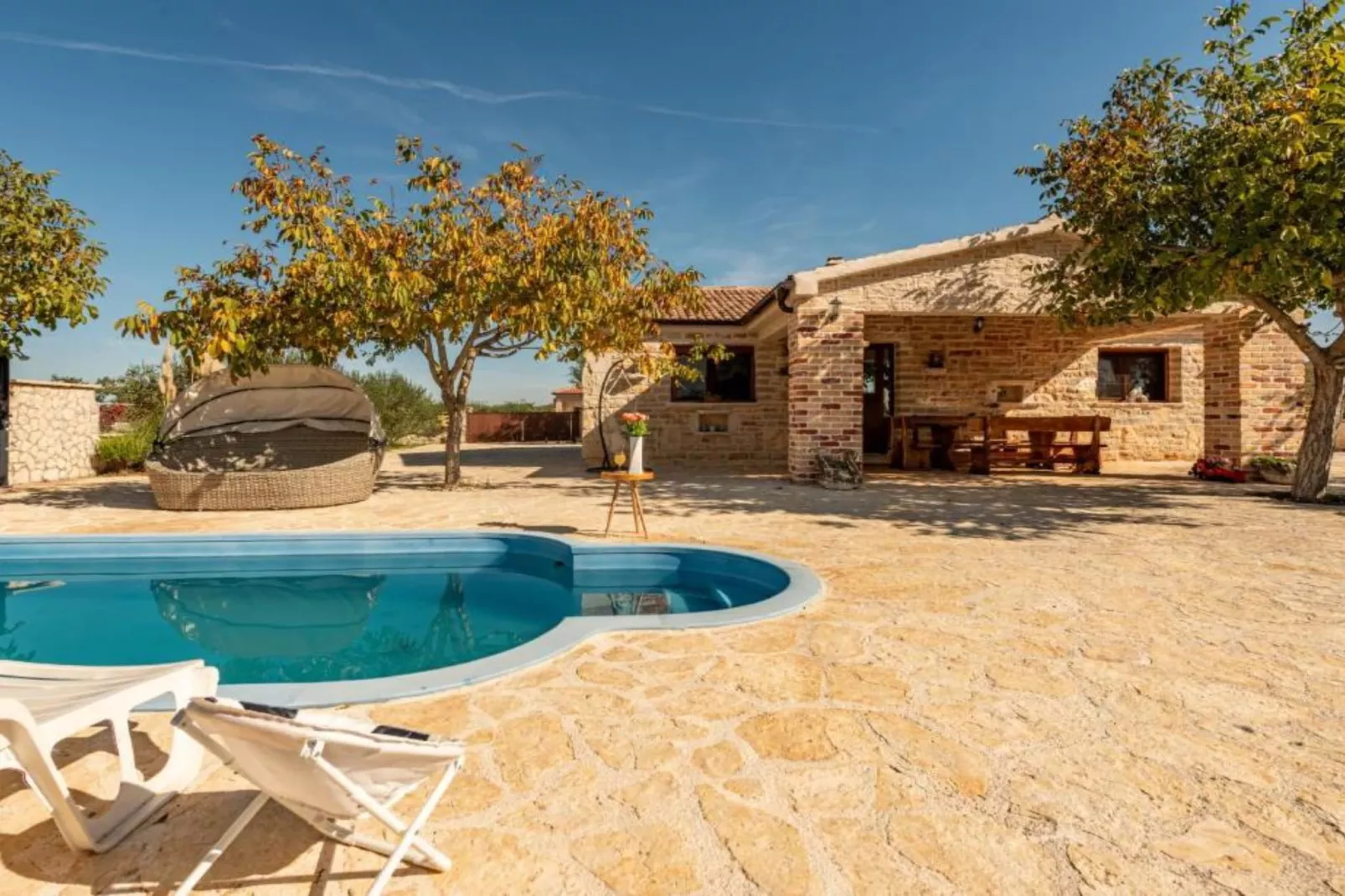 Holiday House Šimun - Three bedroom Holiday house with pool - Badkamer