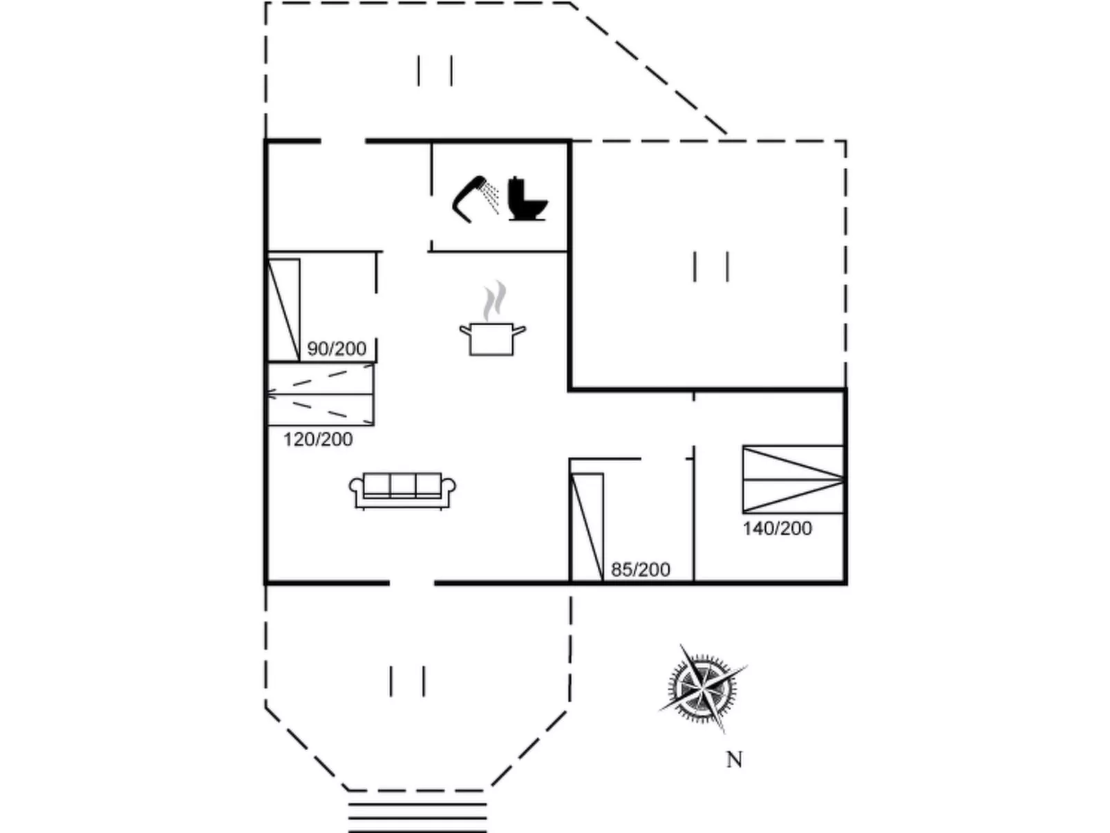 "Astrath" - 10m from the sea-Binnen