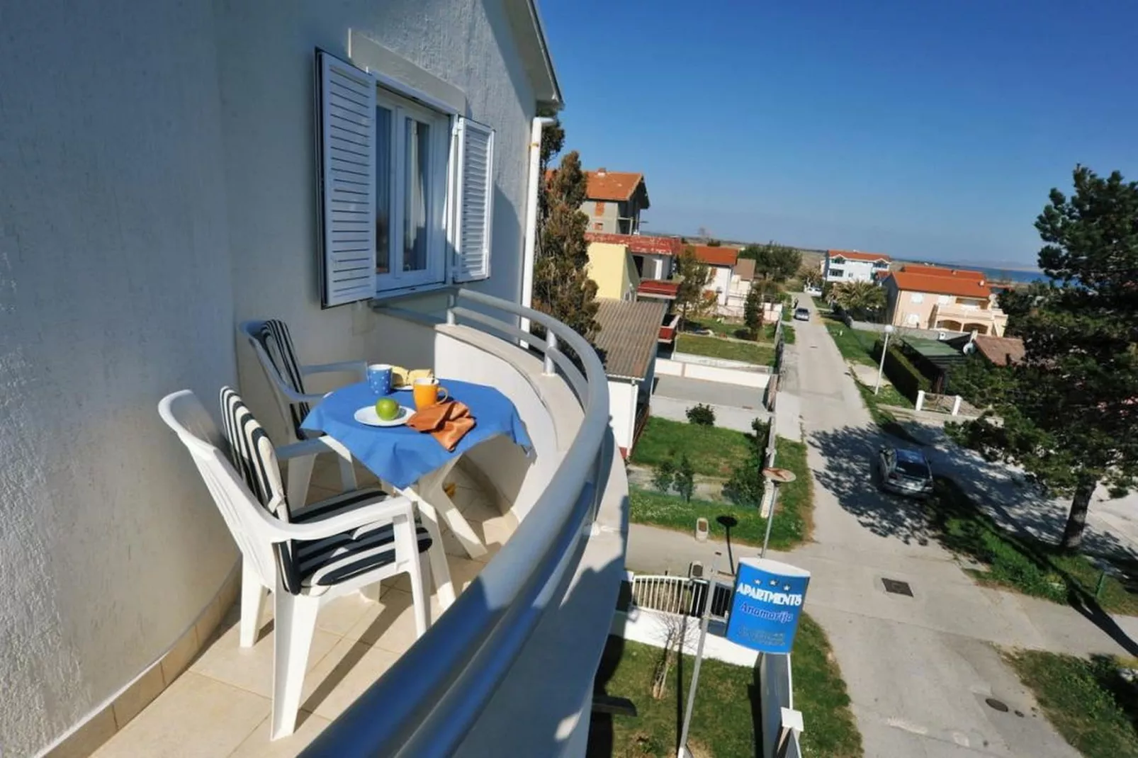 Apartments Anamarija - One Bedroom Apartment with Balcony (A2+2) 4 - Terrasbalkon