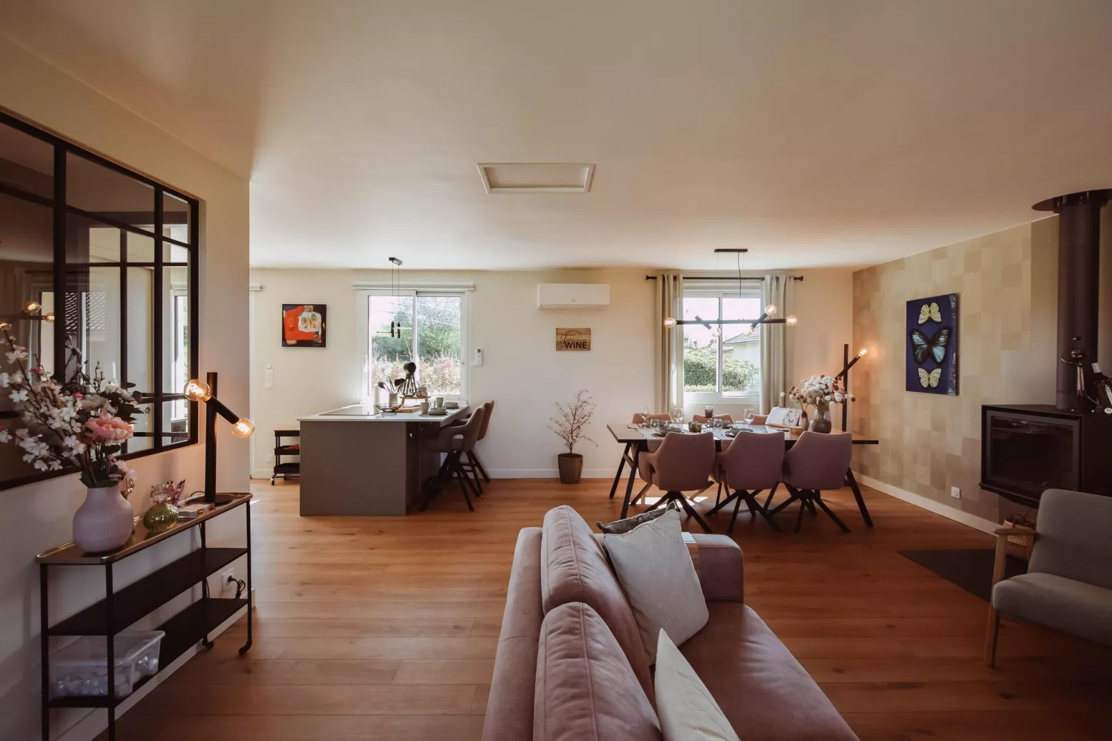 Pavillon le Papillon - Woonkamer