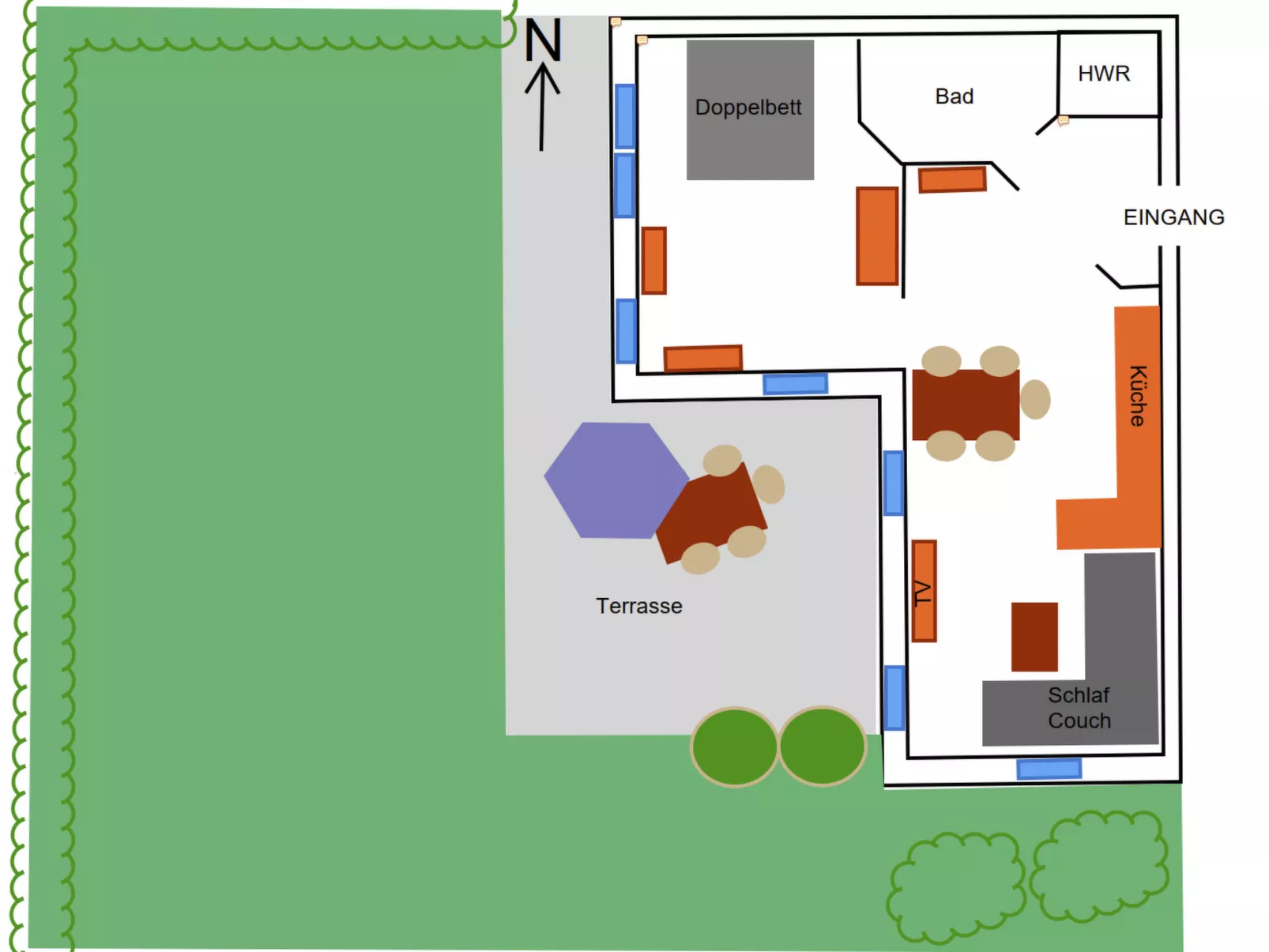 Traumhaft ruhige Ferienwohnung mit großem süd-west Garten in Strandnähe - Image-tags.info