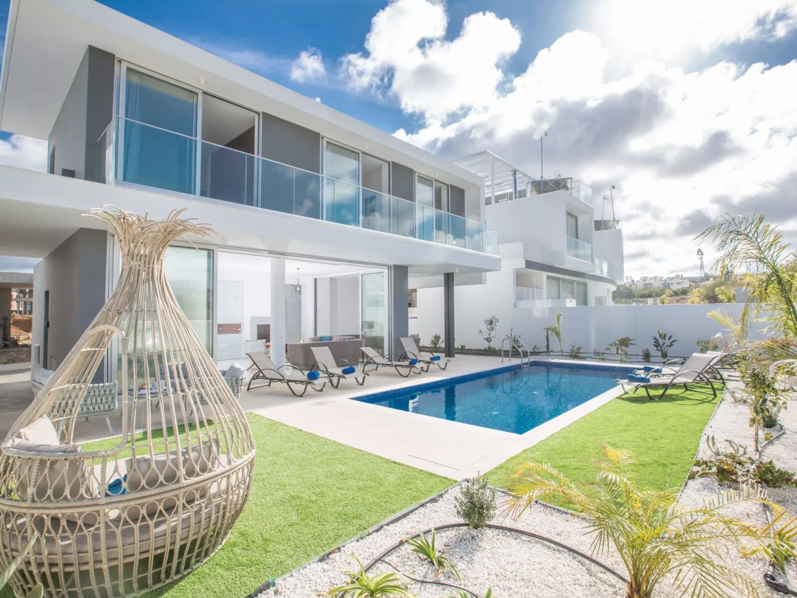 3 Schlafzimmer Villa OL26 mit Pool in Protaras - Buiten