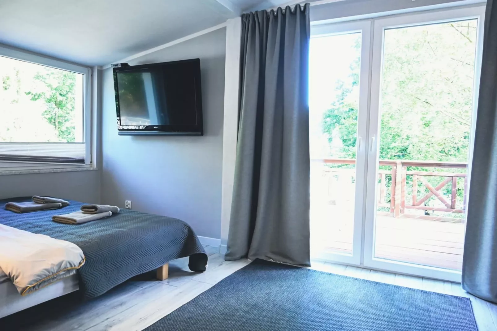 Dom w Starych Czaplach z domkiem na drzewie-Slaapkamer