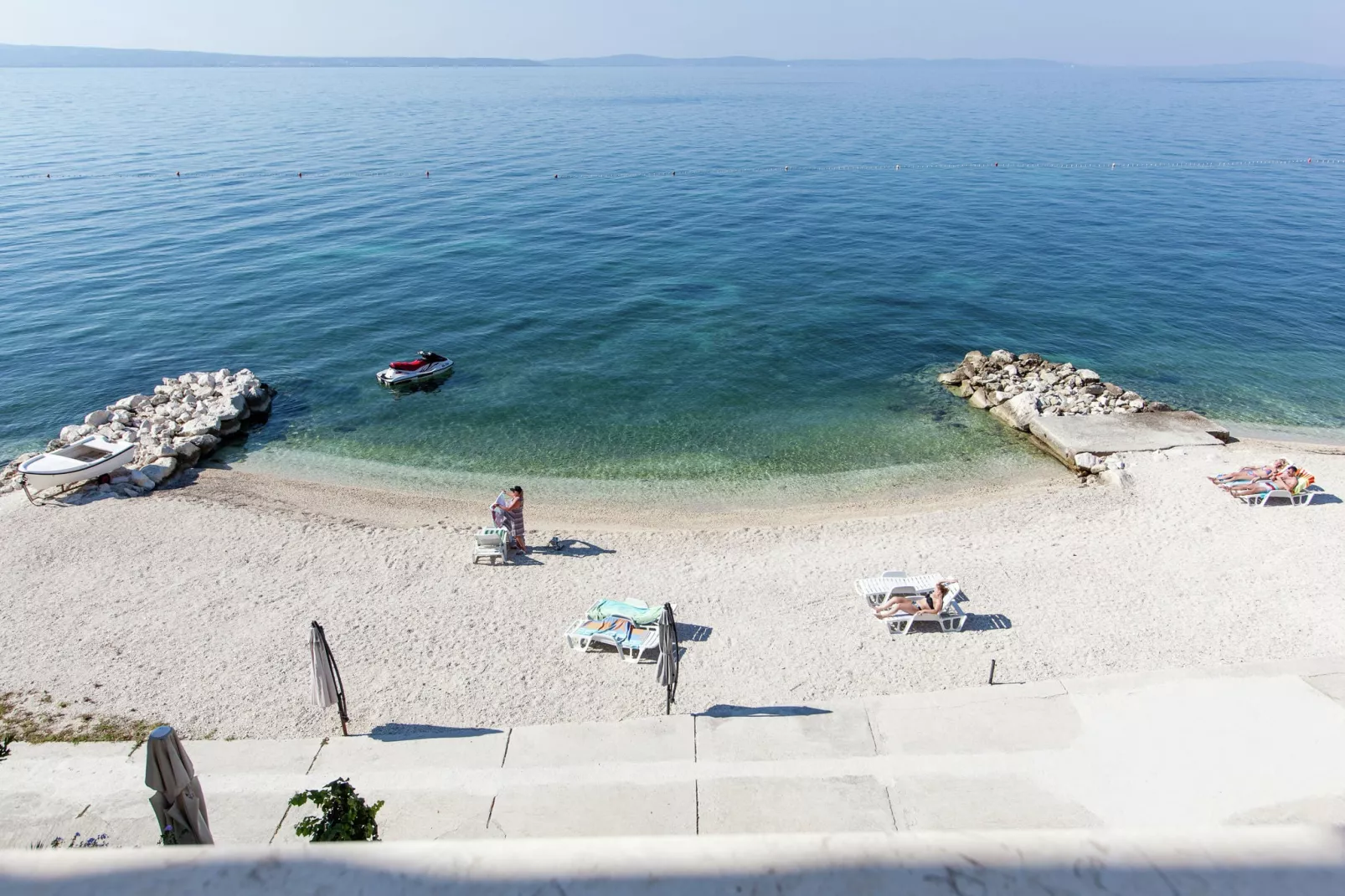 Luxury beach apartment-Uitzicht zomer