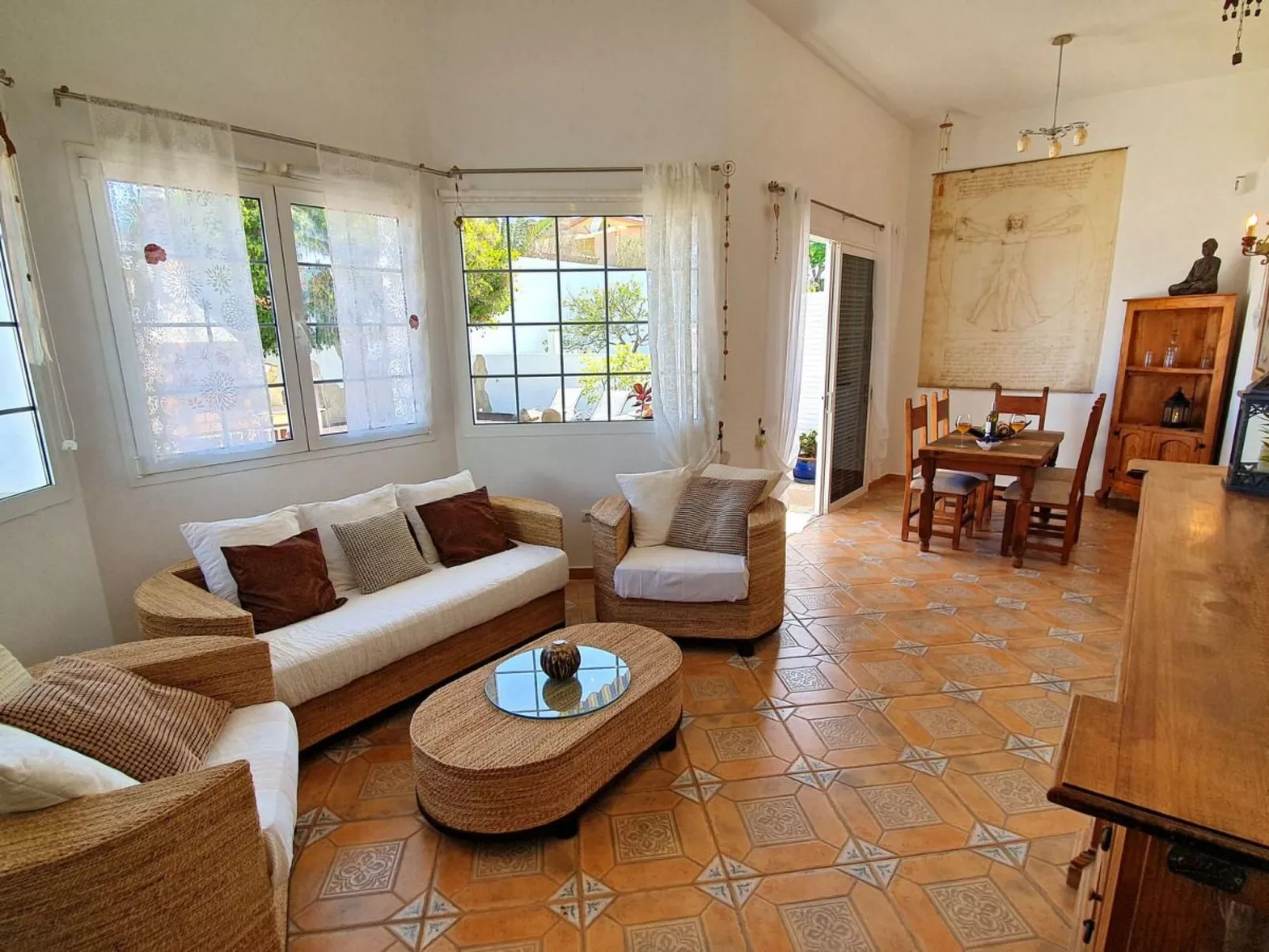 Gemütliches Ferienhaus in Tarajalejo mit Großem Garten und Meerblick - Image-tags.info