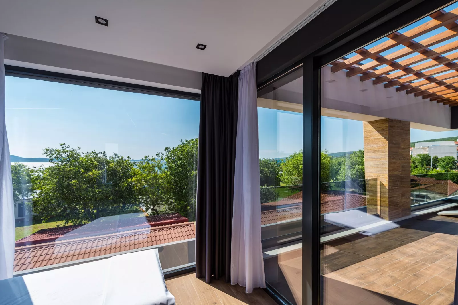 Luxury Villa Stromboli in Sveti Petar na moru with 2 pools 8 pers-Uitzicht zomer