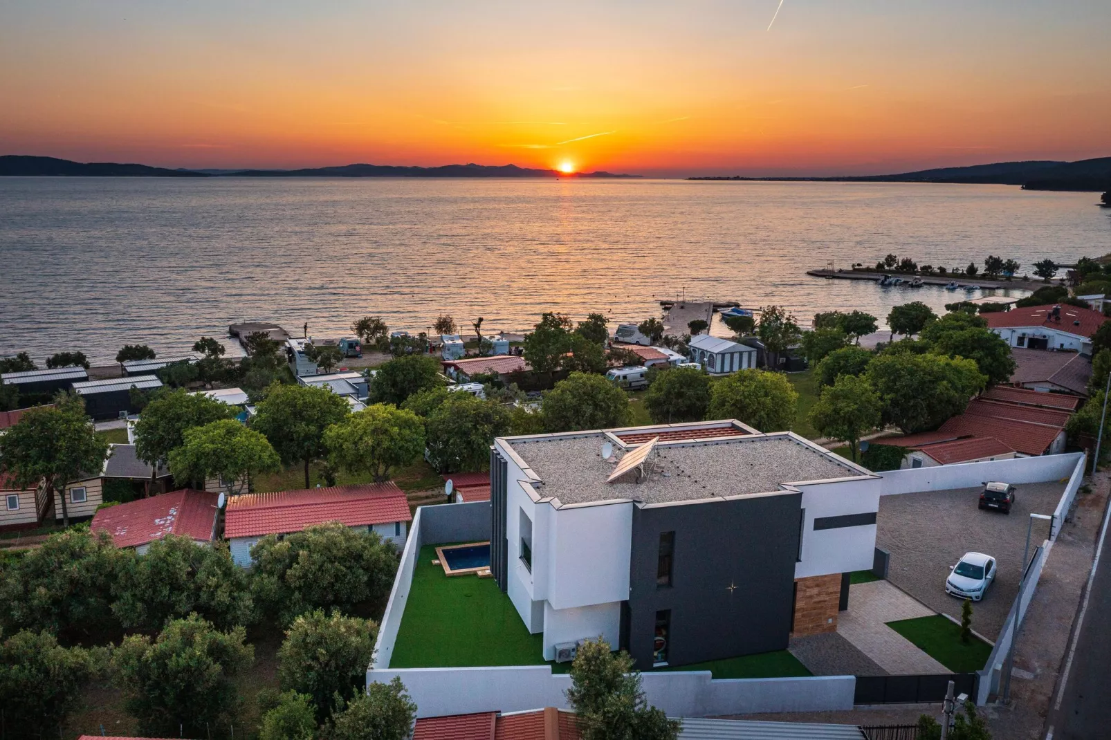 Luxury Villa Stromboli in Sveti Petar na moru with 2 pools 8 pers-Uitzicht