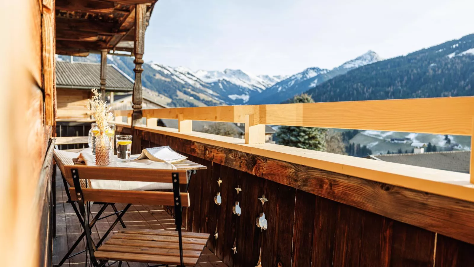 Tirola Hütte-Uitzicht winter