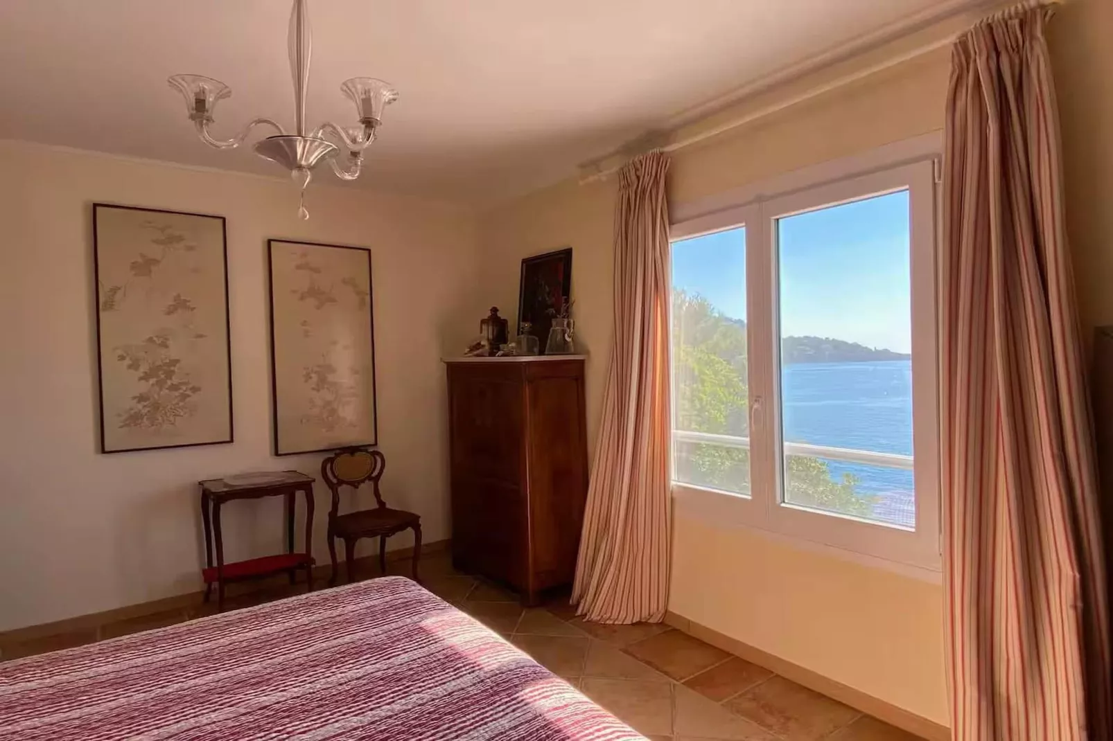 Villa plage privée vue sur la mer-Slaapkamer