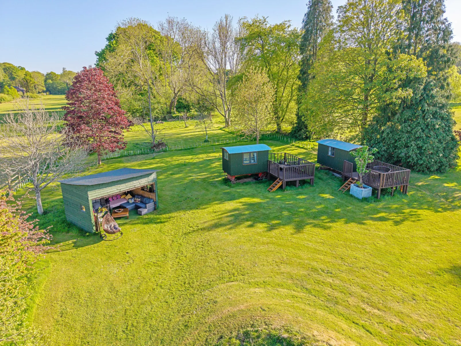 Shepherd's Hut at Hilltop Farm - Buiten