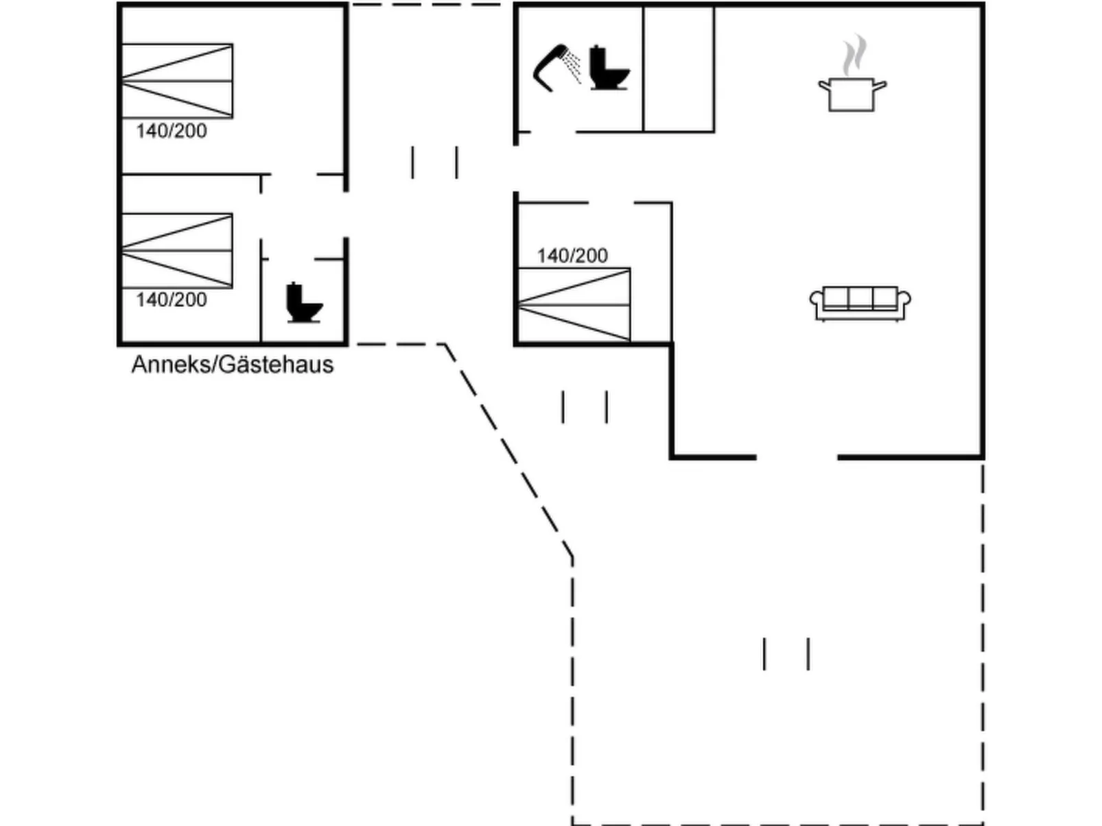 "Lycka" - 700m from the sea-Binnen