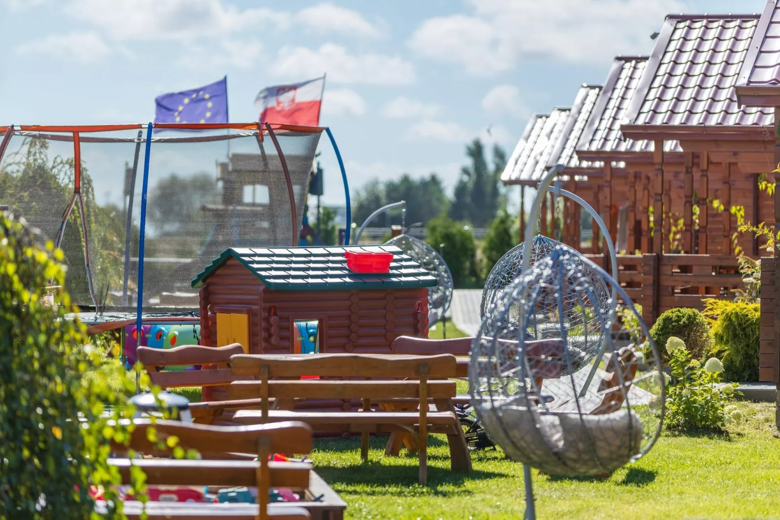 Parterowe domki wakacyjne dla 5 osób w Gąskach SPA w cenie pobytu - Tuinen zomer