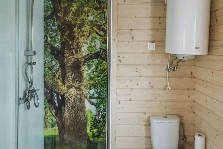 Domek wakacyjny DELUXE dla max 10 osób w Bałachach - Badkamer