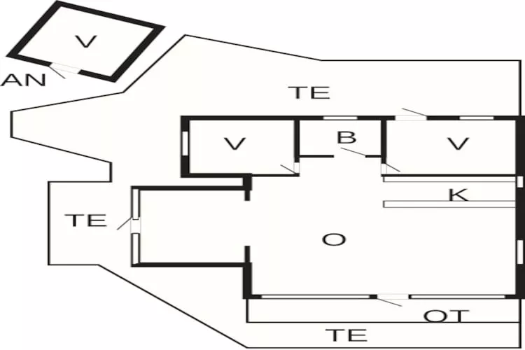 Moderne hut bij het strand -- By Traum Ferienwohnungen-Plattegrond