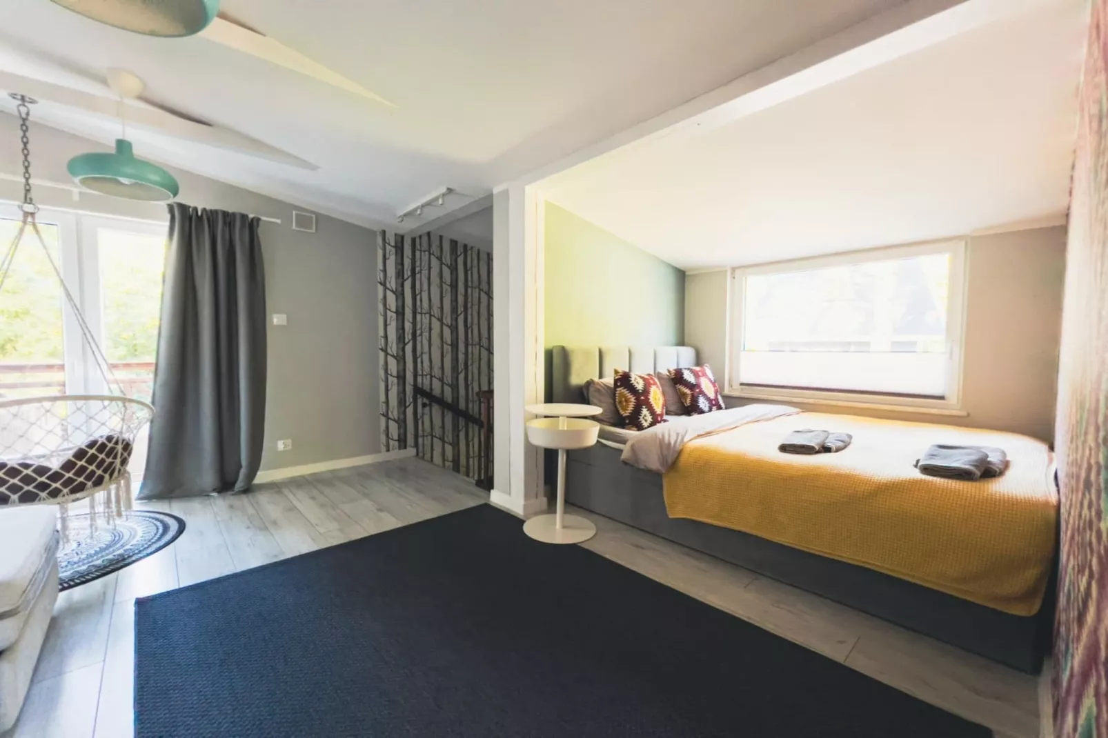 Dom w Starych Czaplach z domkiem na drzewie-Slaapkamer