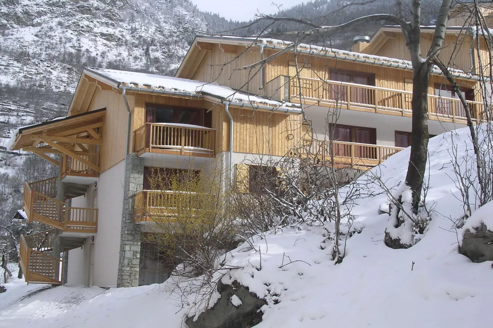 Hameau 8 201 - SPA & PISCINE studio 4 pers. - Buitenlucht
