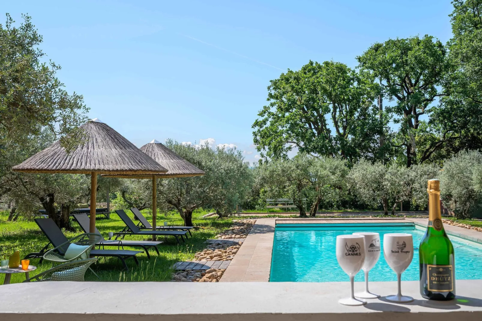 Le Mas Elaïa  votre havre familial avec piscine privée-Zwembad