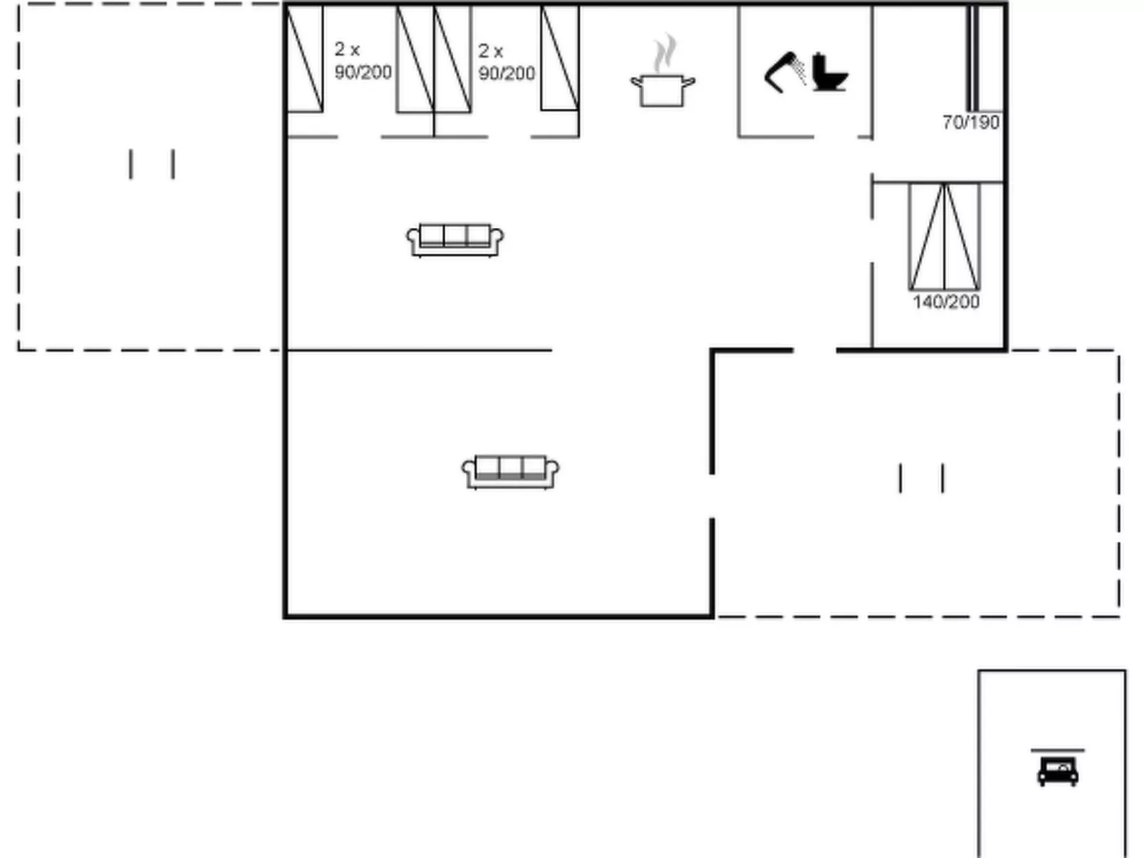 "Blandina" - 500m from the sea-Binnen