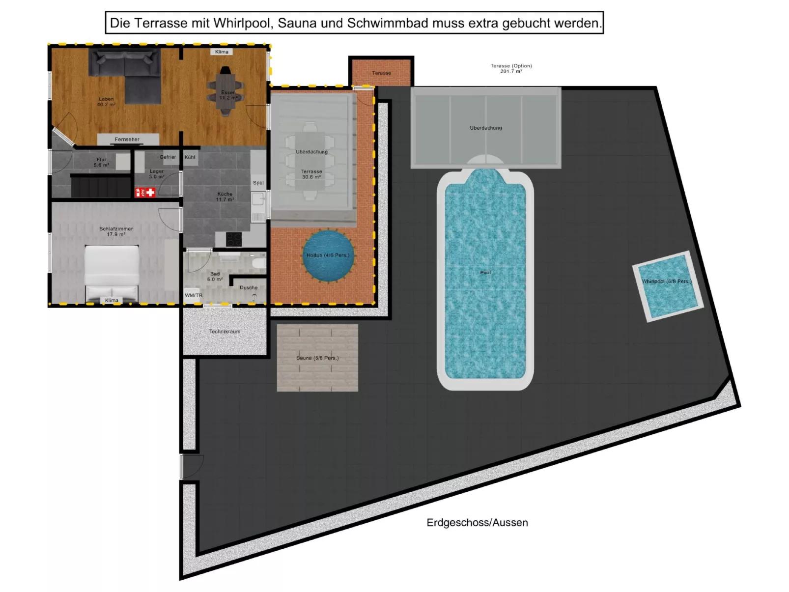 Mit privat Hottub und Klima. - Image-tags.info