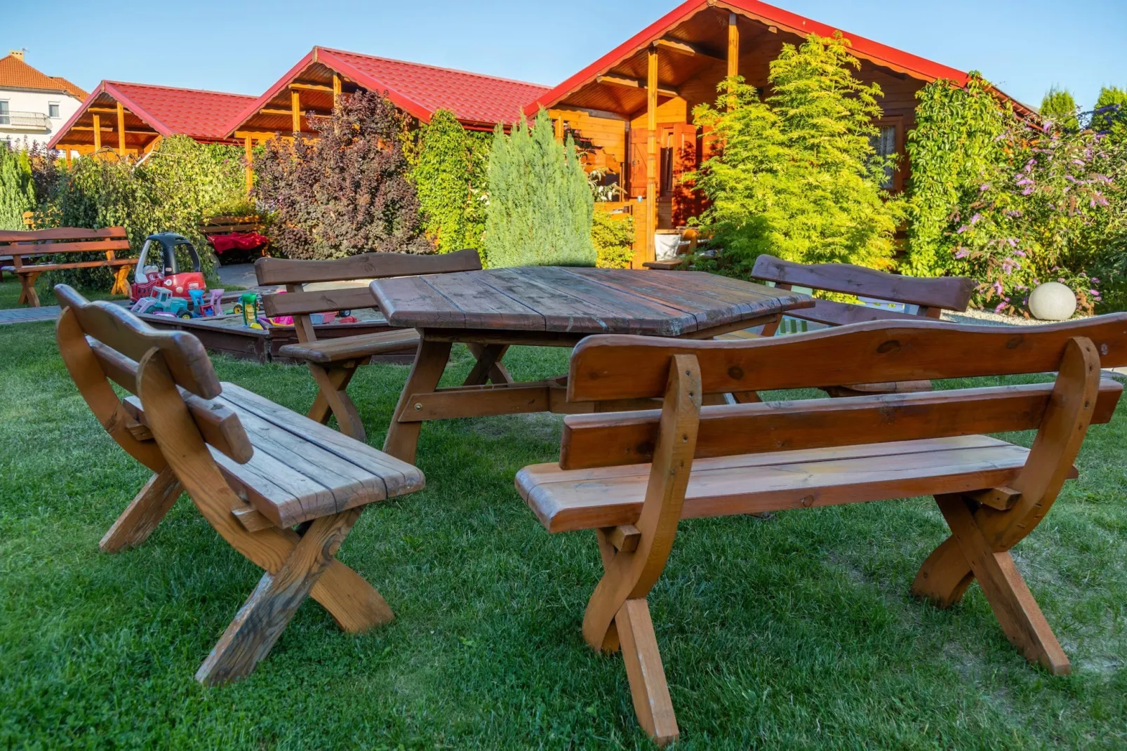 Parterowe domki wakacyjne dla 5 osób w Gąskach SPA w cenie pobytu - Tuinen zomer