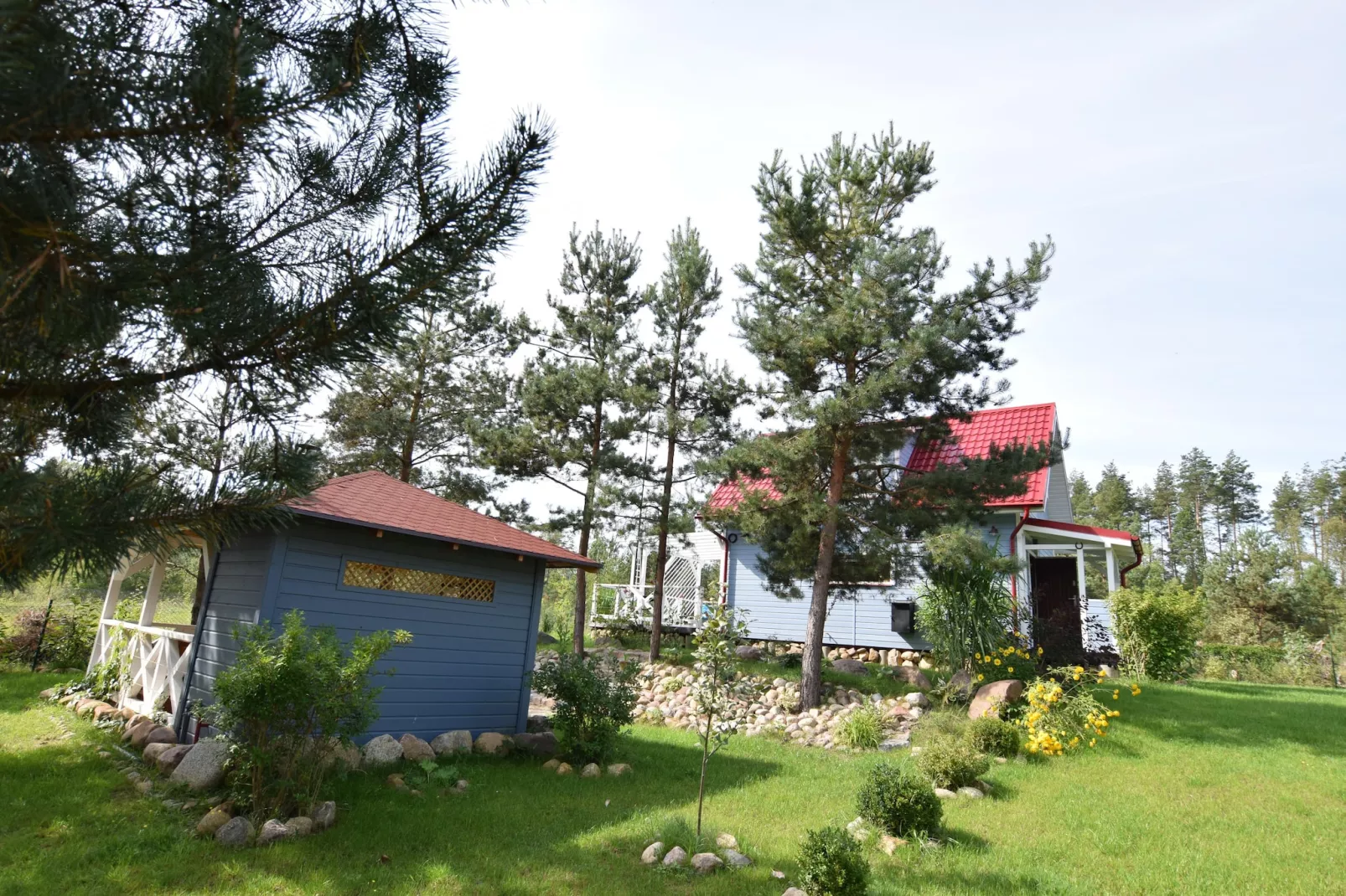 Dom wakacyjny z sauną we Frydrychowie-Tuinen zomer