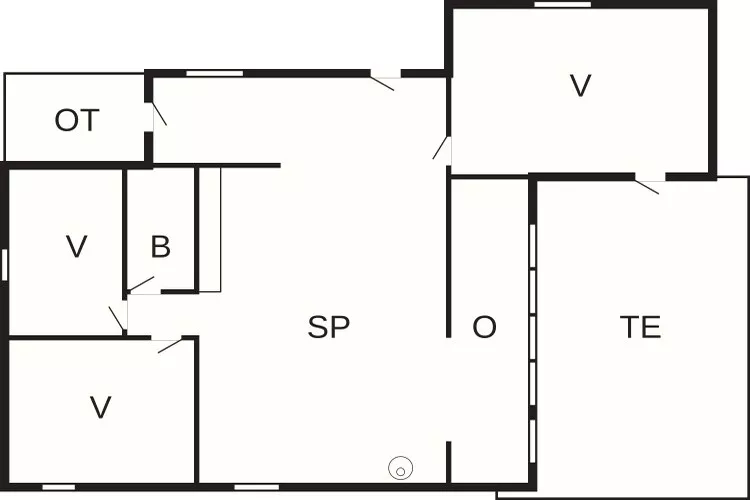 6 persoons vakantie huis in Væggerløse-Plattegrond