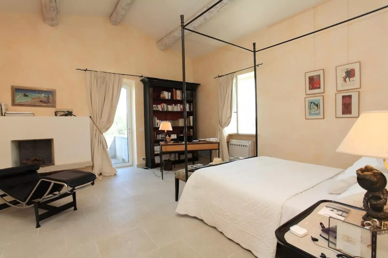 Bastide avec piscine 3 terrasses dans un écrin de verdure-Slaapkamer