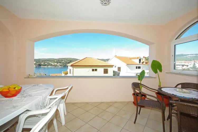 Apartments Villa Rose - Two-Bedroom Apartment with Sea View Terrace - Terras
