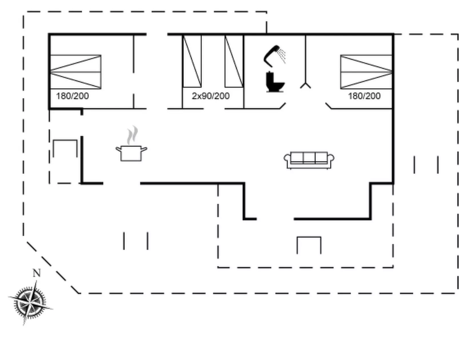 "Edvardsine" - 40m from the sea-Binnen