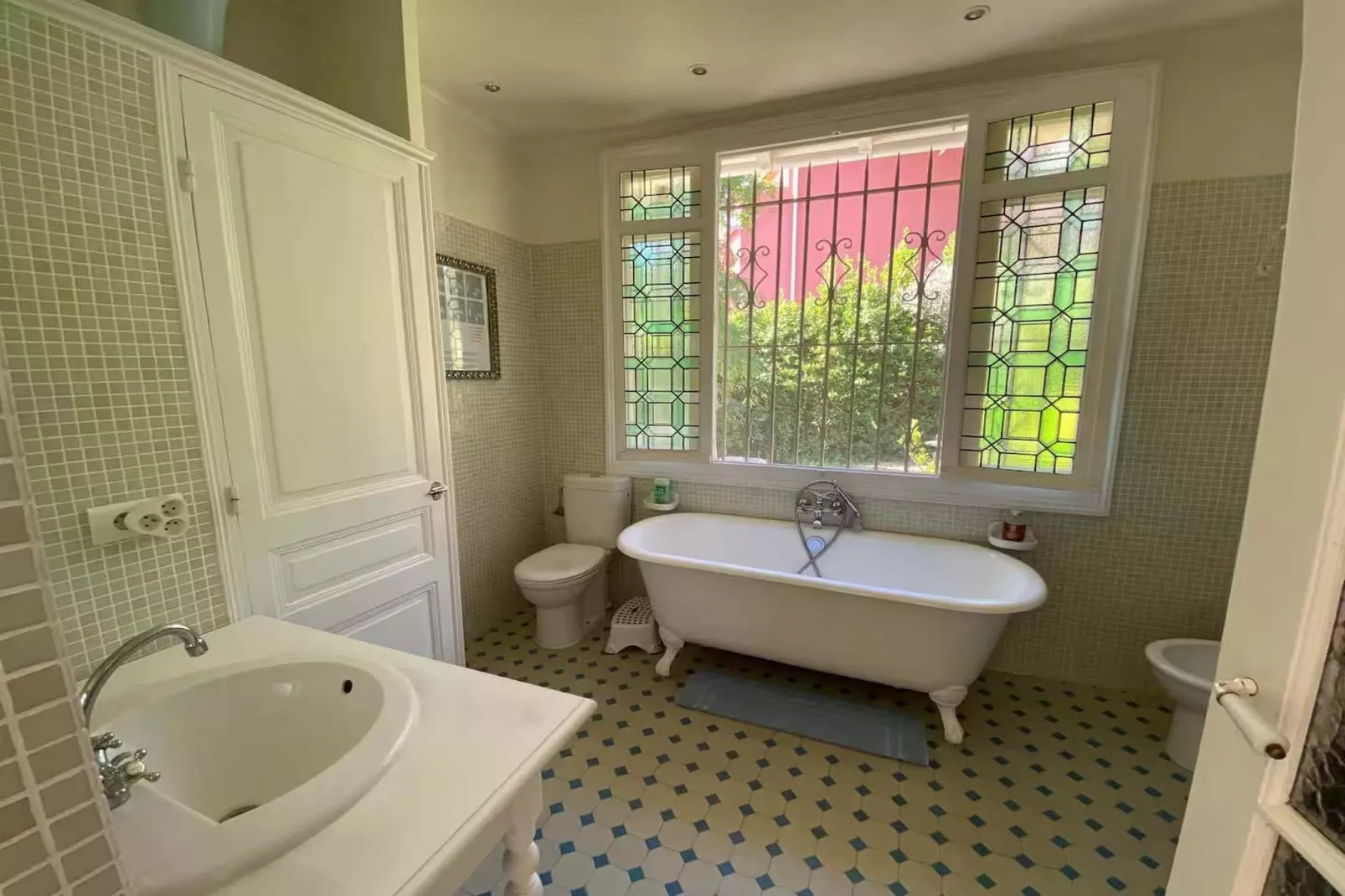 Villa plage privée vue sur la mer-Badkamer