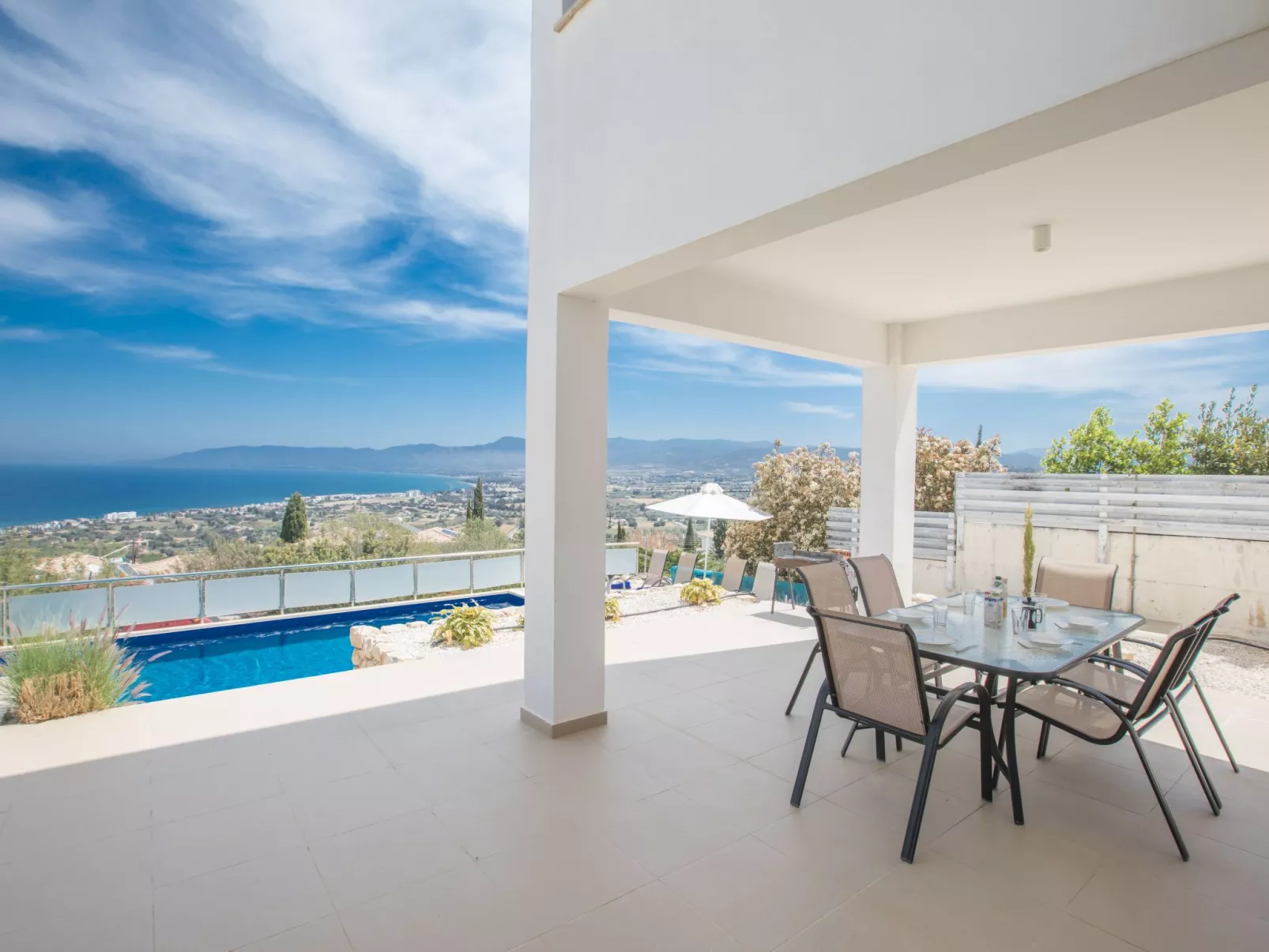 Villa mit Panoramablick auf das Meer von Latchi - Image-tags.info