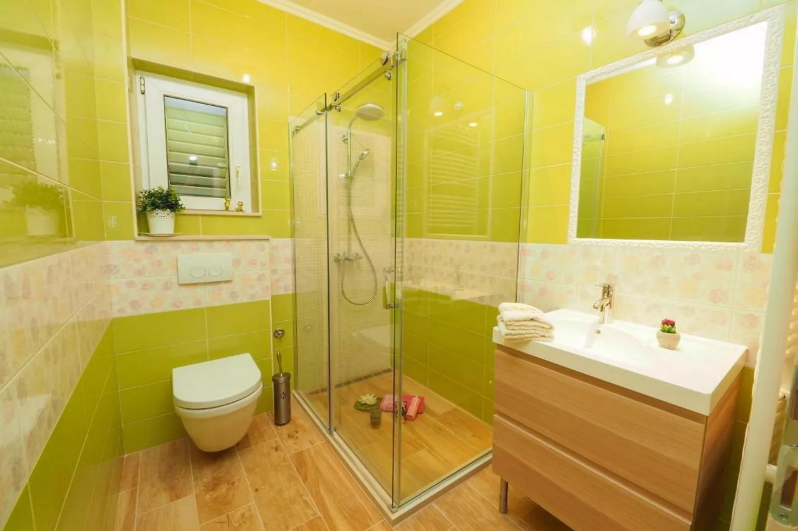 Villa Antonija - Four-Bedroom Villa with Terrace and Private Pool-Badkamer