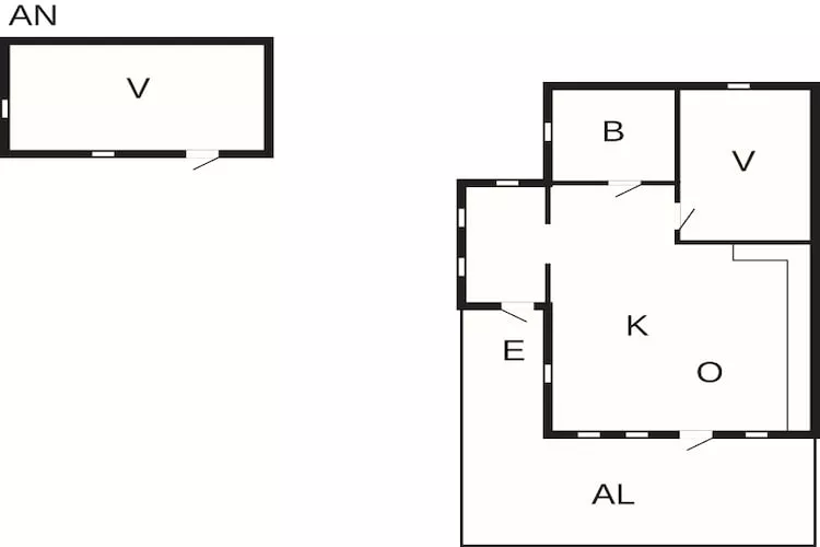 Cottage bij Fjallbacka voor 4 gasten - Plattegrond