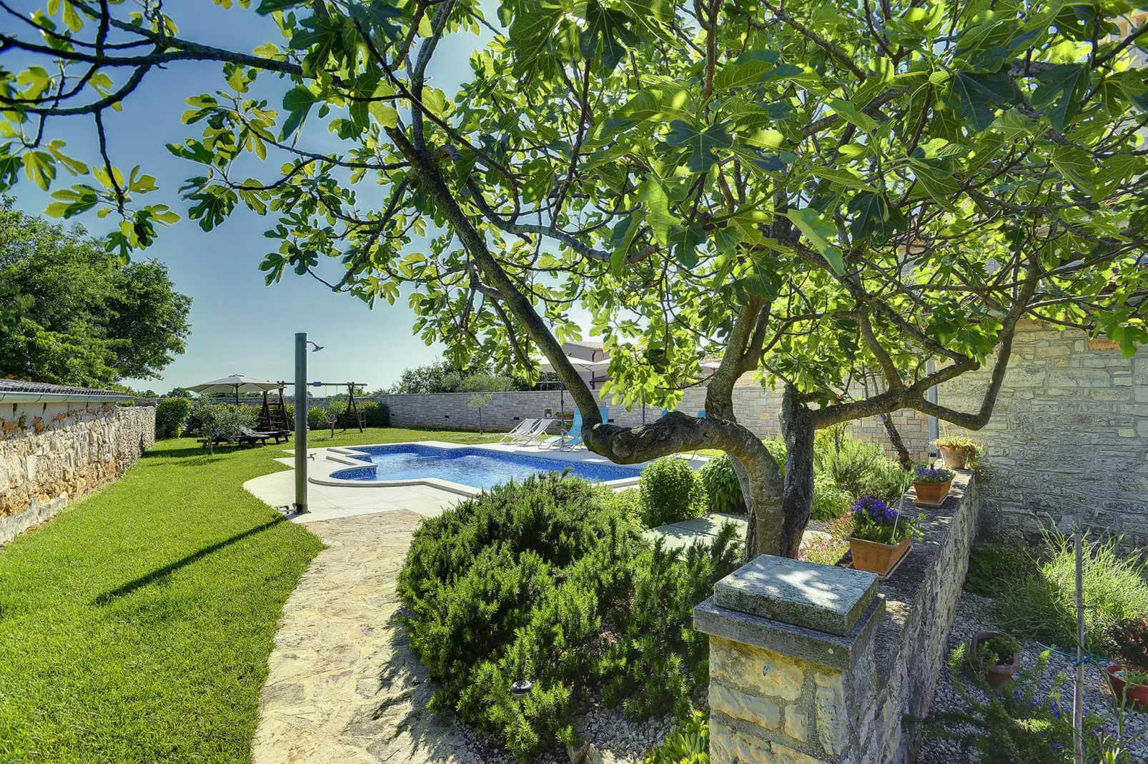 Villa Orbanici-Tuinen zomer