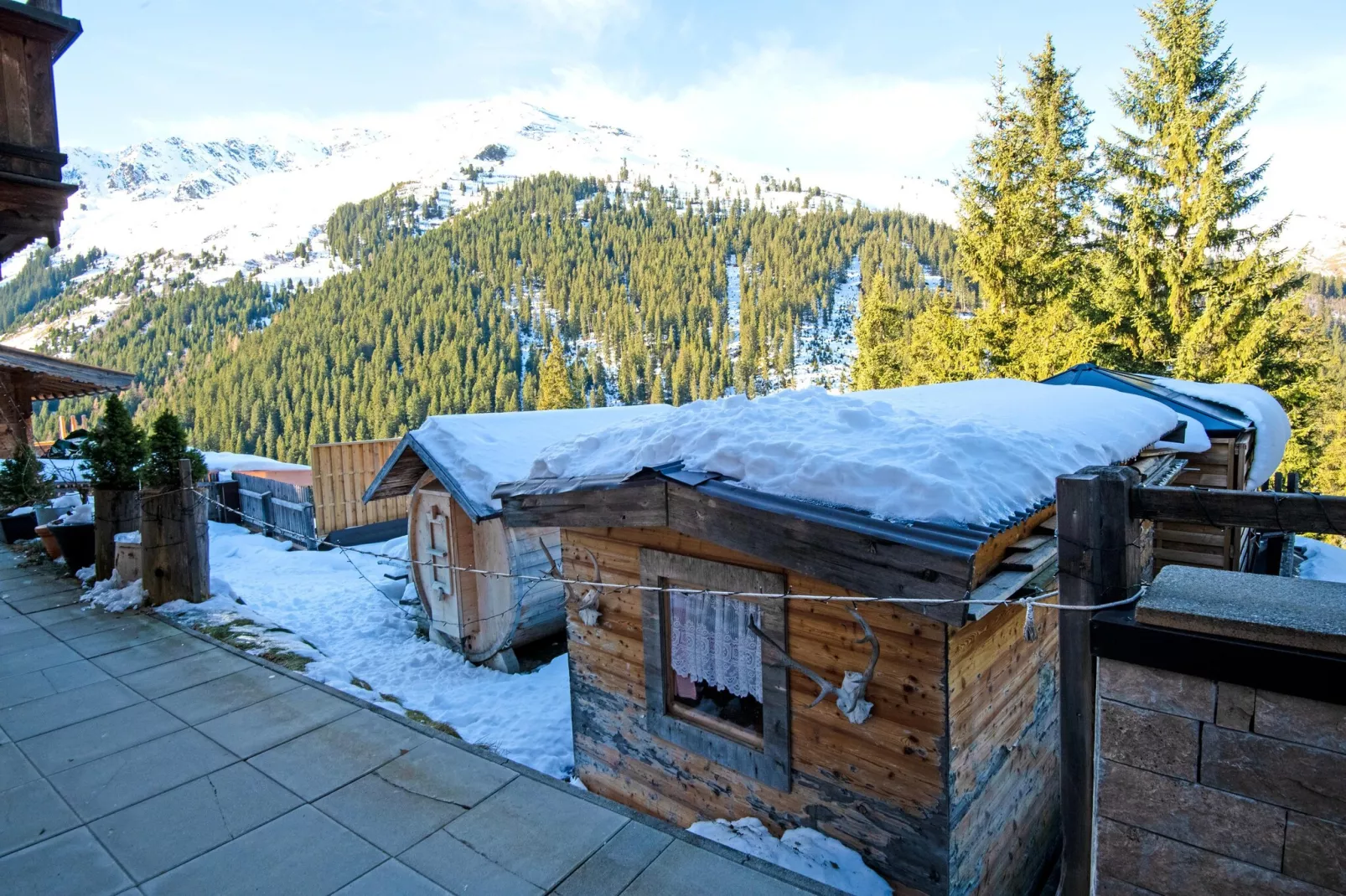 Thaler Hütte - Gipfelstürmer-Uitzicht winter