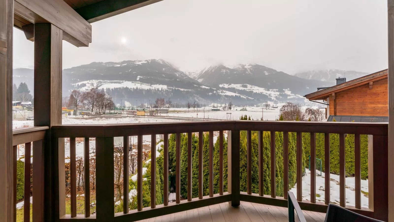 Salzach Lodge - Uitzicht winter