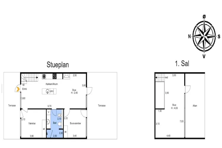 4 sterren vakantie huis in Rømø-Plattegrond