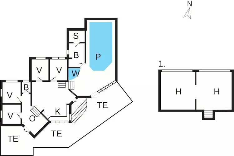 10 persoons vakantie huis in Hadsund-By Traum-Plattegrond