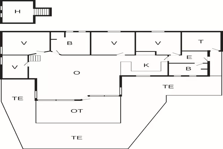 5 sterren vakantie huis in Hals-Plattegrond
