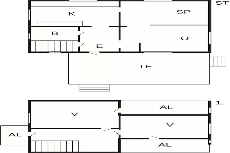 7 persoons vakantie huis in DOCKSTA-Plattegrond