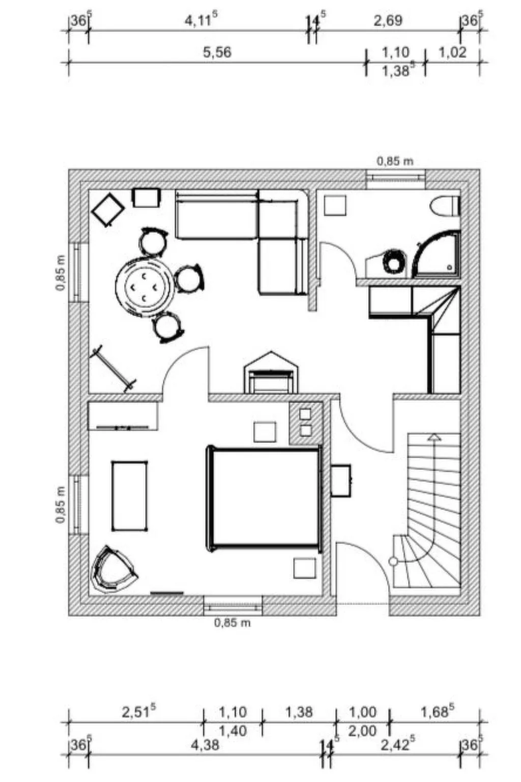 Mit Fasssauna-Binnen