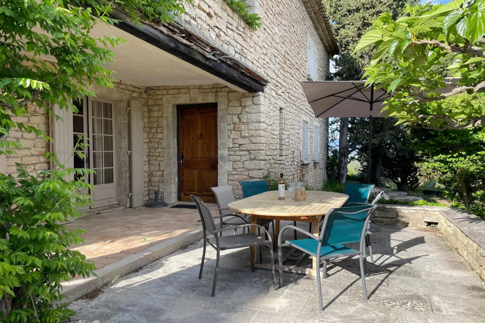 La Familiale - Maison provençale avec piscine et vue imprenable sur Gordes-Terrasbalkon