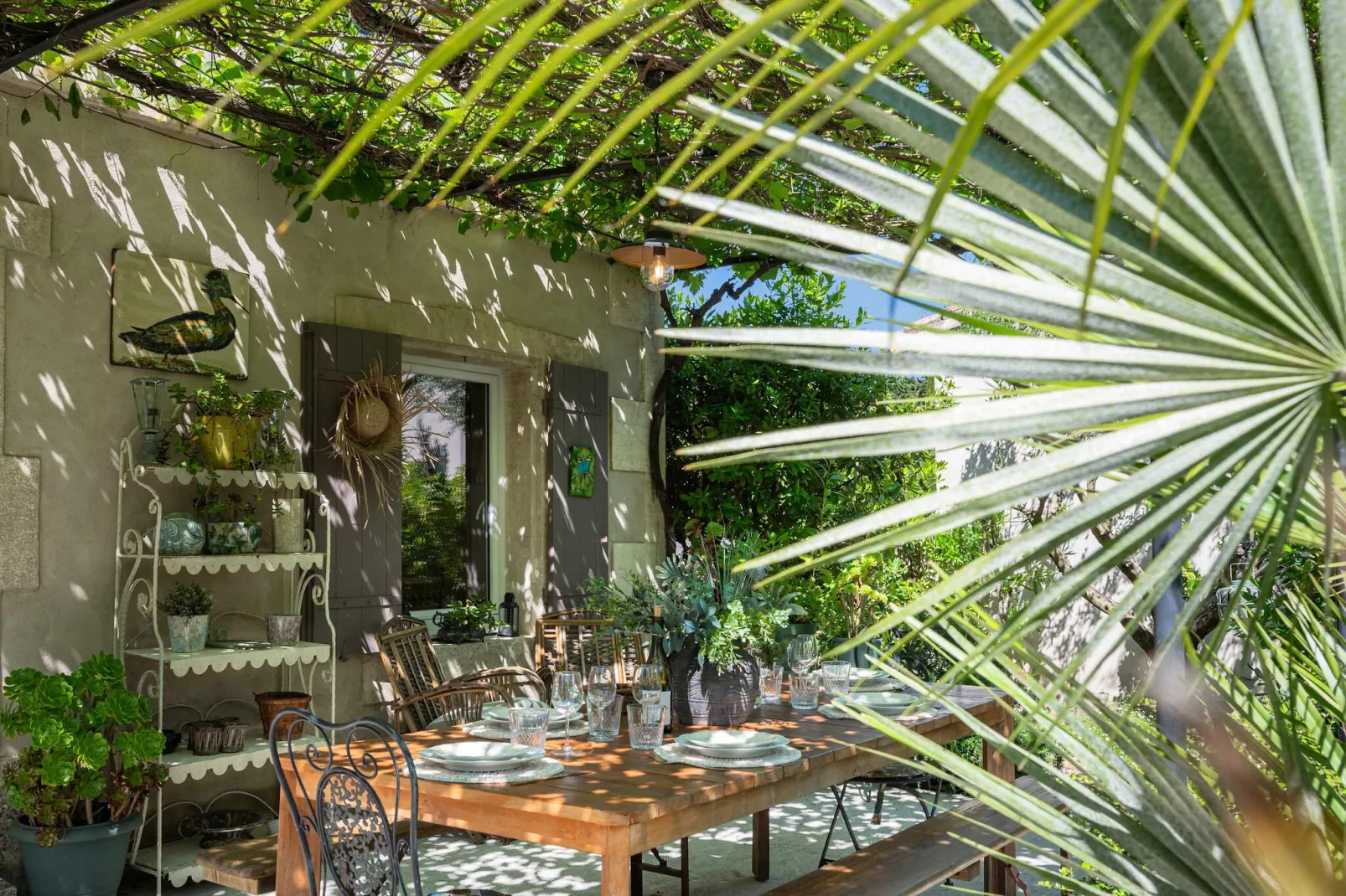 Mas authentique à Paradou Alpilles-Terrasbalkon