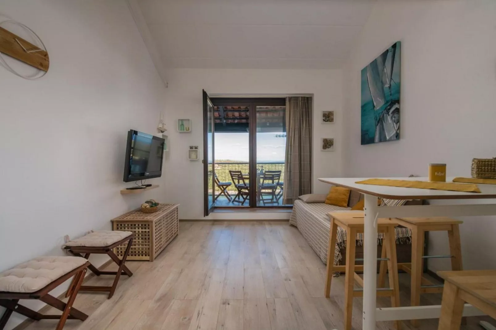 Apartment Baselak - Duplex One Bedroom Apartment with Balcony and Sea View - Binnen